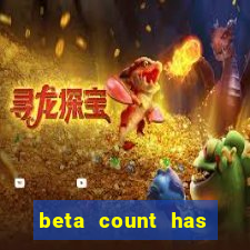 beta count has changed pt br