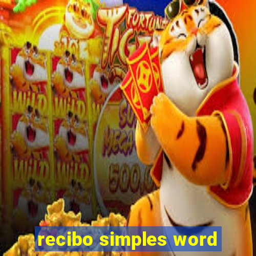 recibo simples word